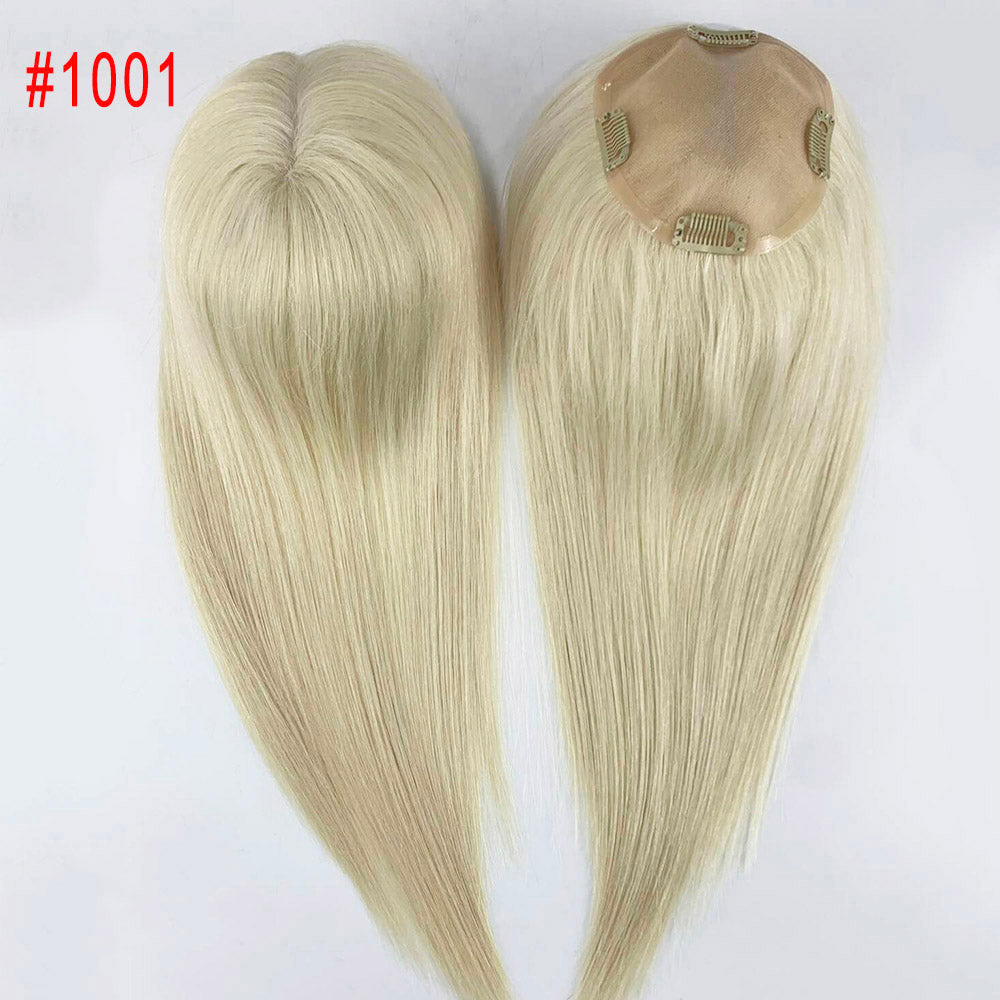Highlights 5X5 Mono Base Virgin Hair Toppers for Thinning Hair
