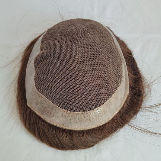 Remy Human Hair Wig Toppers With PU Around for Women