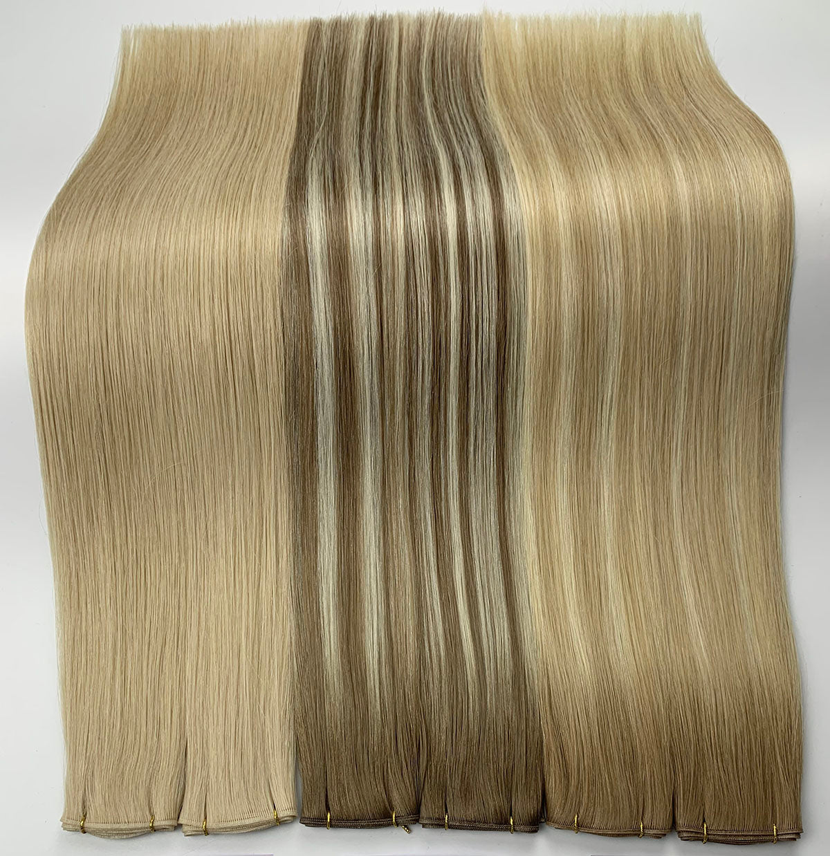 Blonde Highlights Virgin Hair Genius Weft Extensions