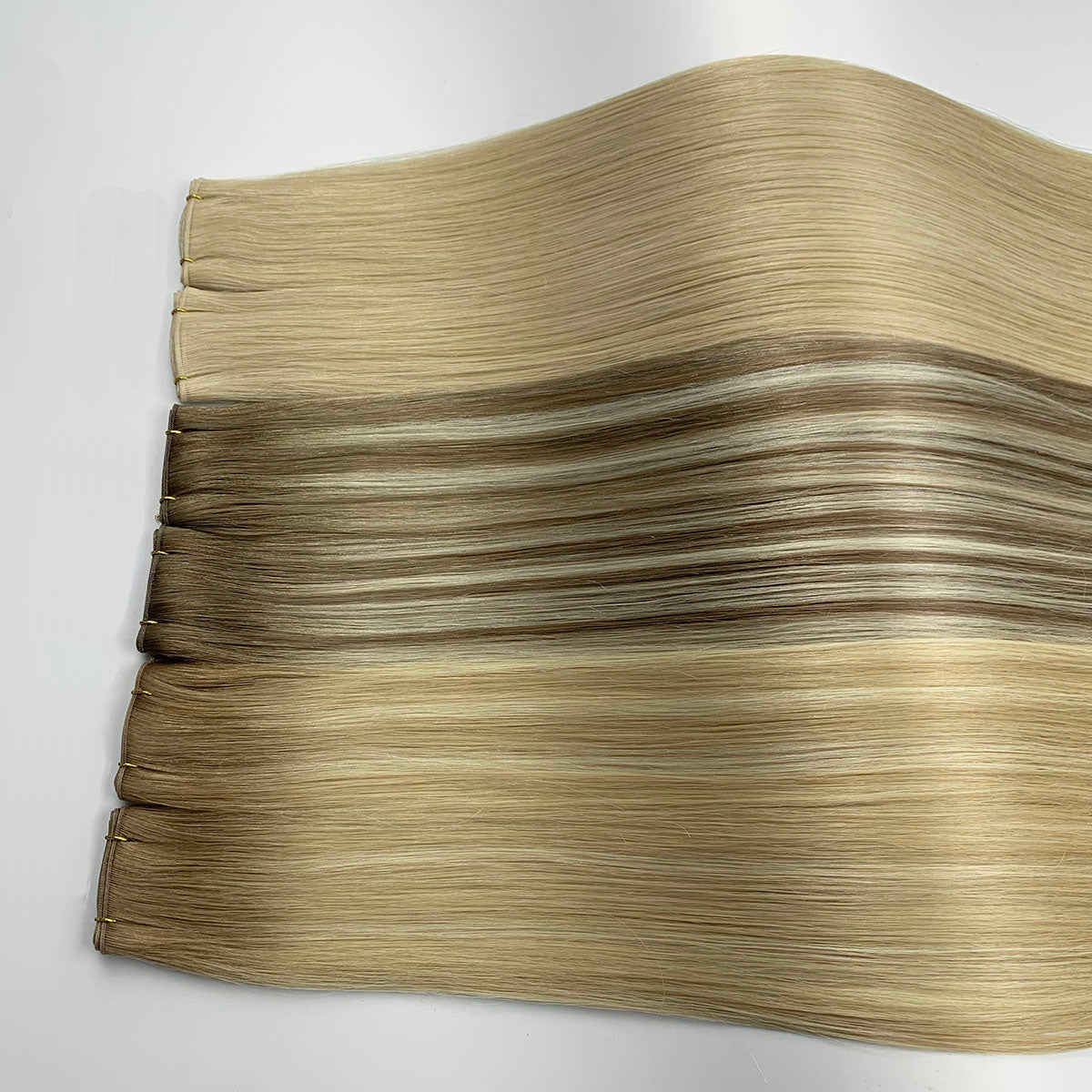 Blonde Highlights Virgin Hair Genius Weft Extensions