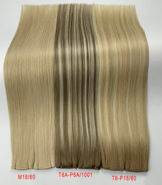 Blonde Highlights Virgin Hair Genius Weft Extensions