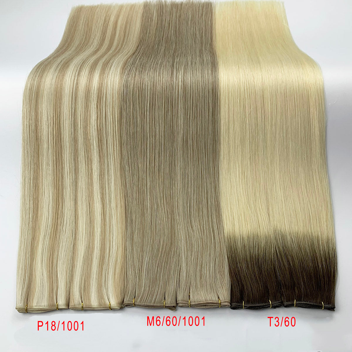 Highlights with Brown Hair Sew In Weft Extensions
