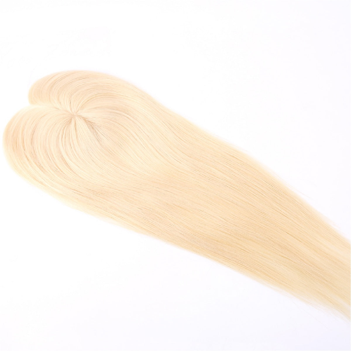 blonde Highlights 5.5x6 inch Mono Female Hair Topper for Thinning Crown