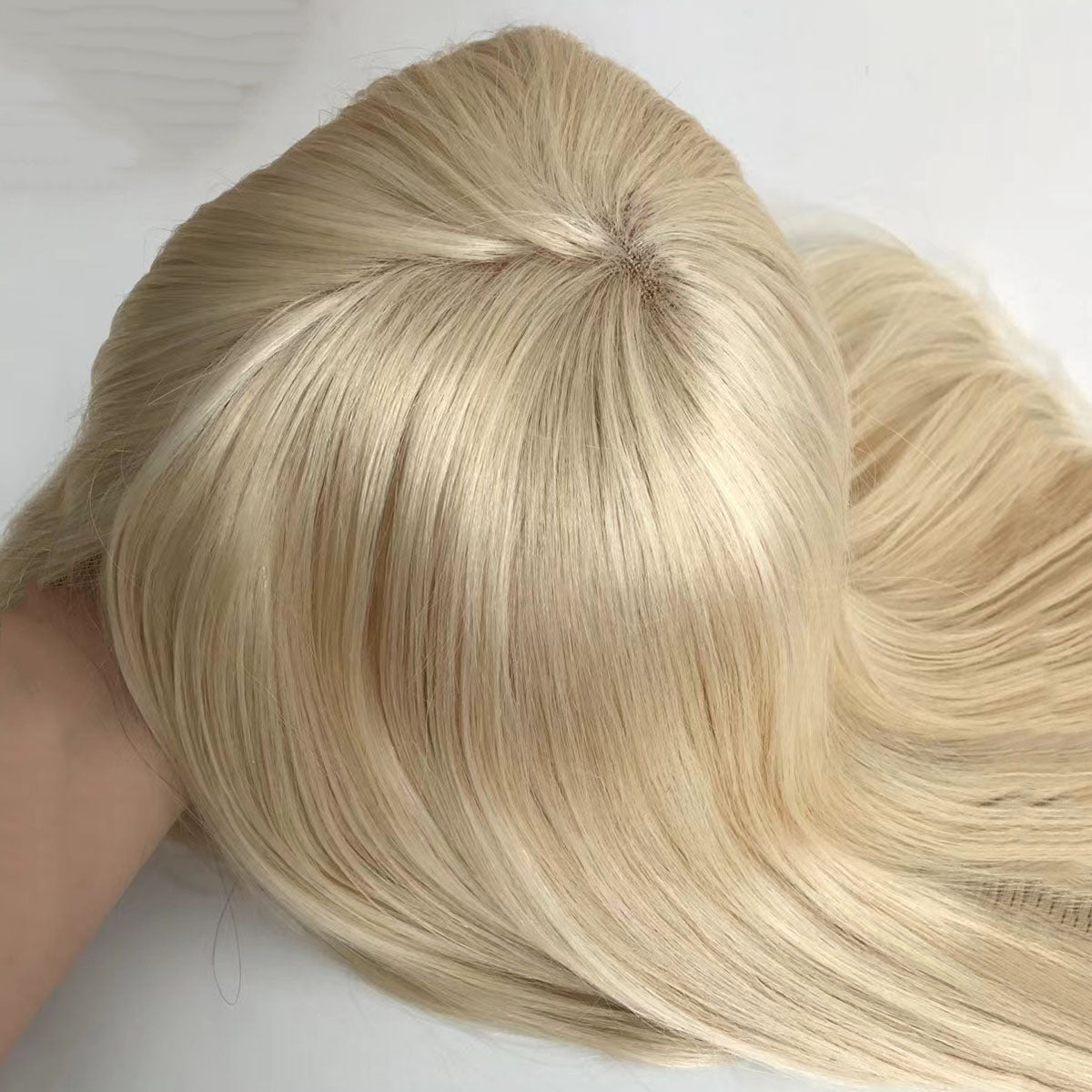 Remy Human Hair Full Swiss Lace Topper for Women