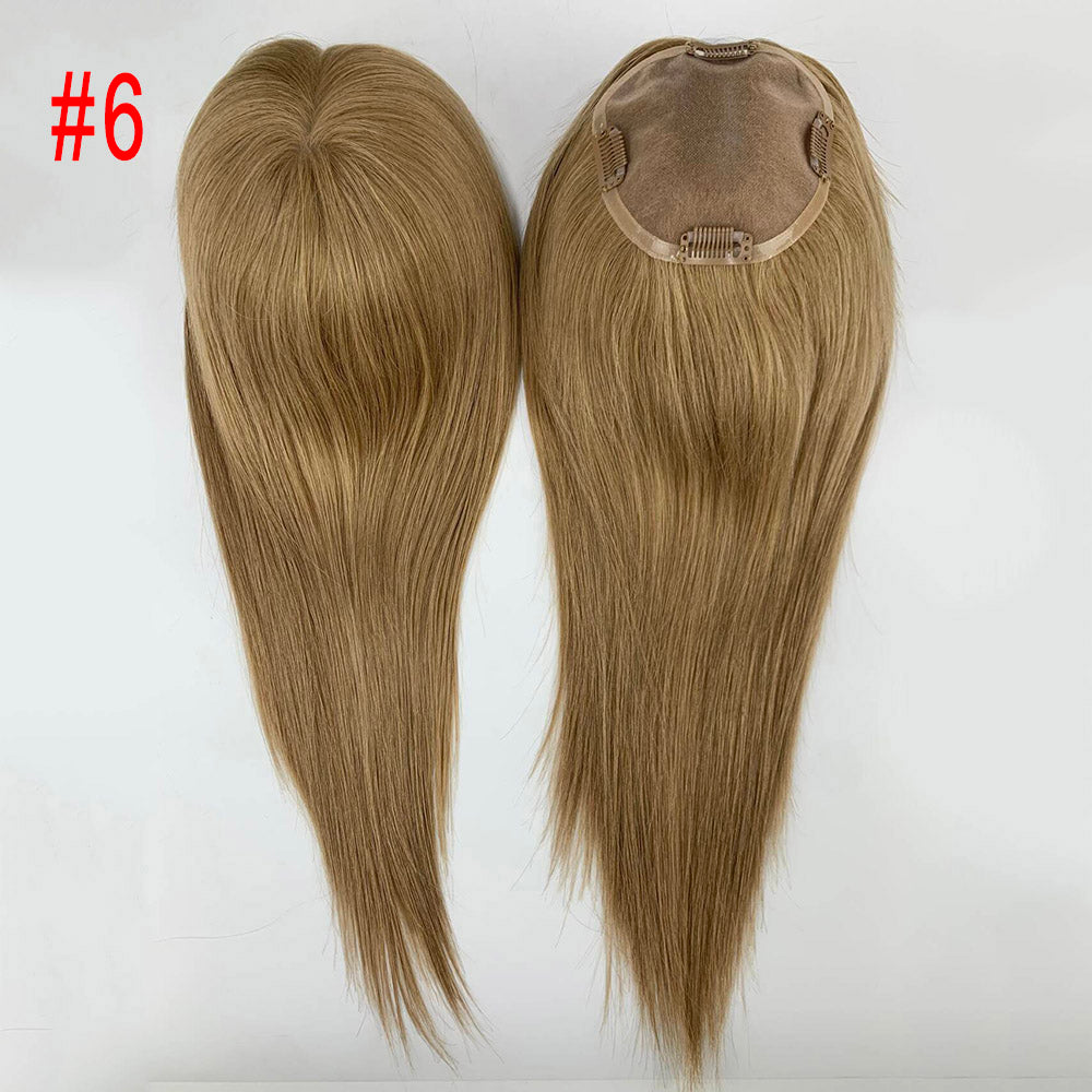 Highlights 5X5 Mono Base Virgin Hair Toppers for Thinning Hair