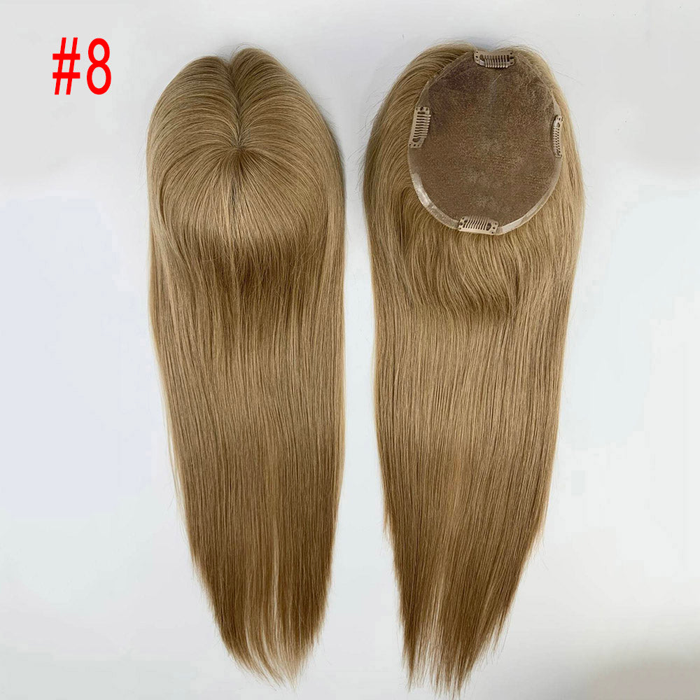 Highlights 5X5 Mono Base Virgin Hair Toppers for Thinning Hair