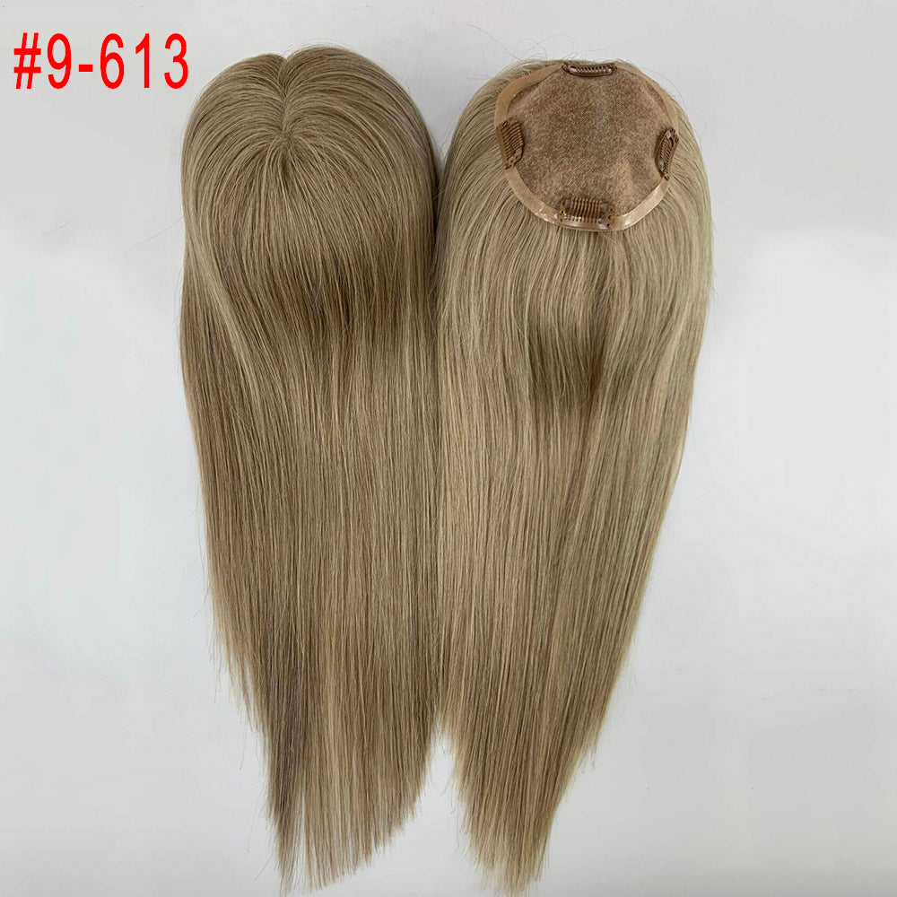 Highlights 5X5 Mono Base Virgin Hair Toppers for Thinning Hair