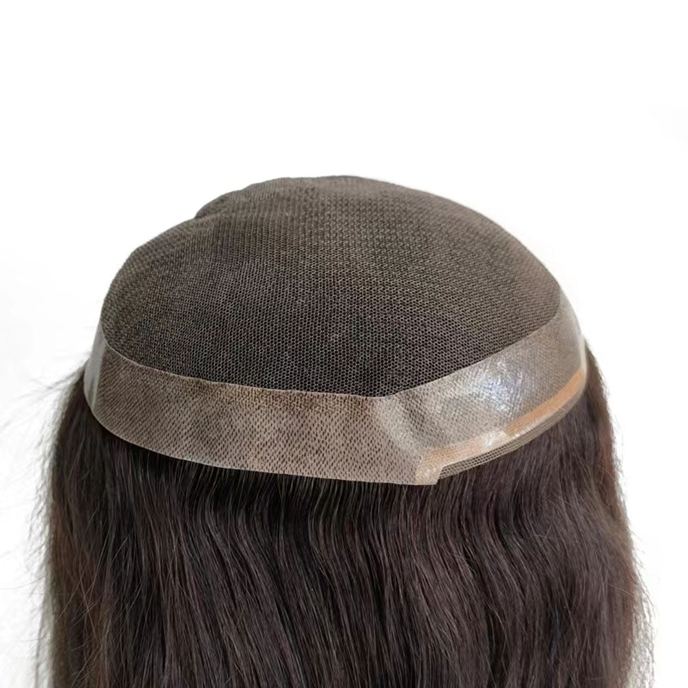 Remy Human Hair Wig Toppers With PU Around for Women