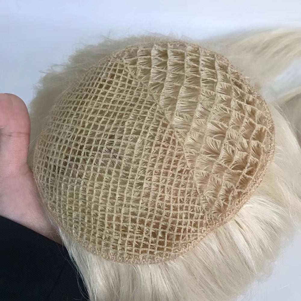 Mesh Hair Integration System Toppers for Thinning Hair