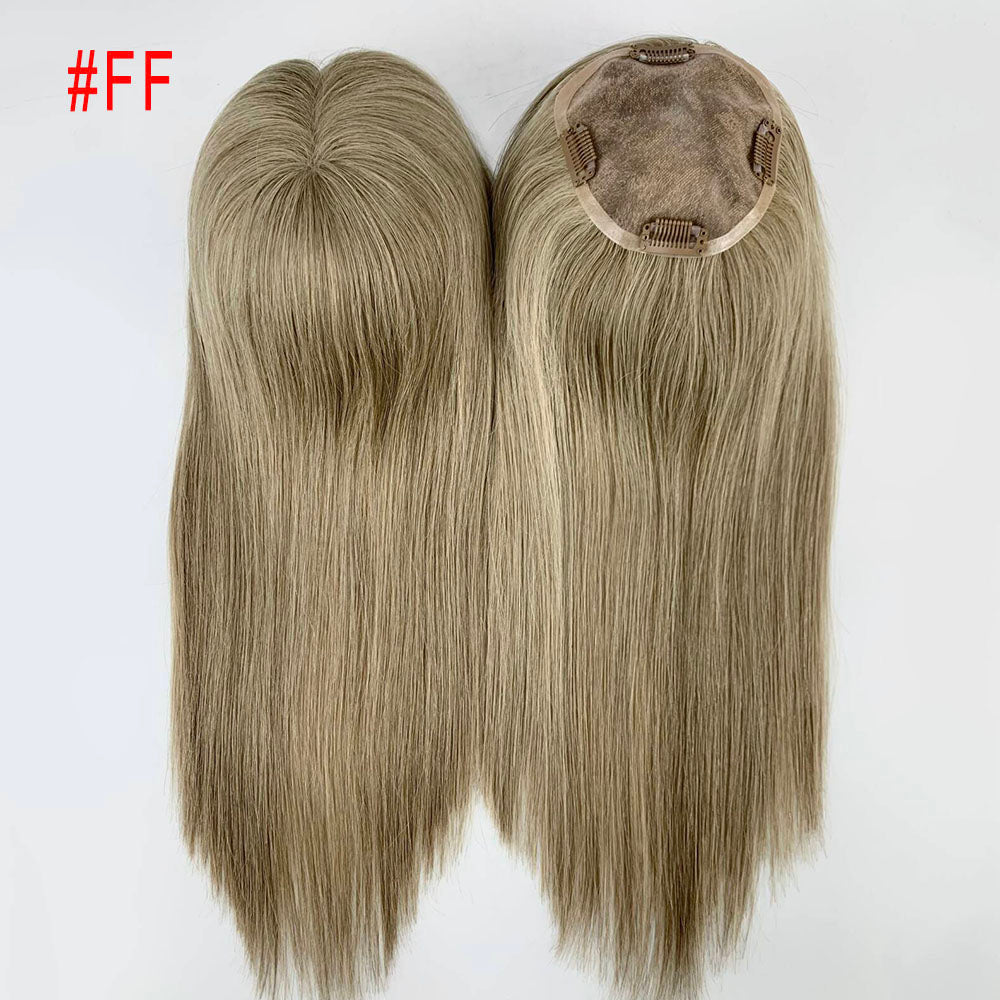 Highlights 5X5 Mono Base Virgin Hair Toppers for Thinning Hair