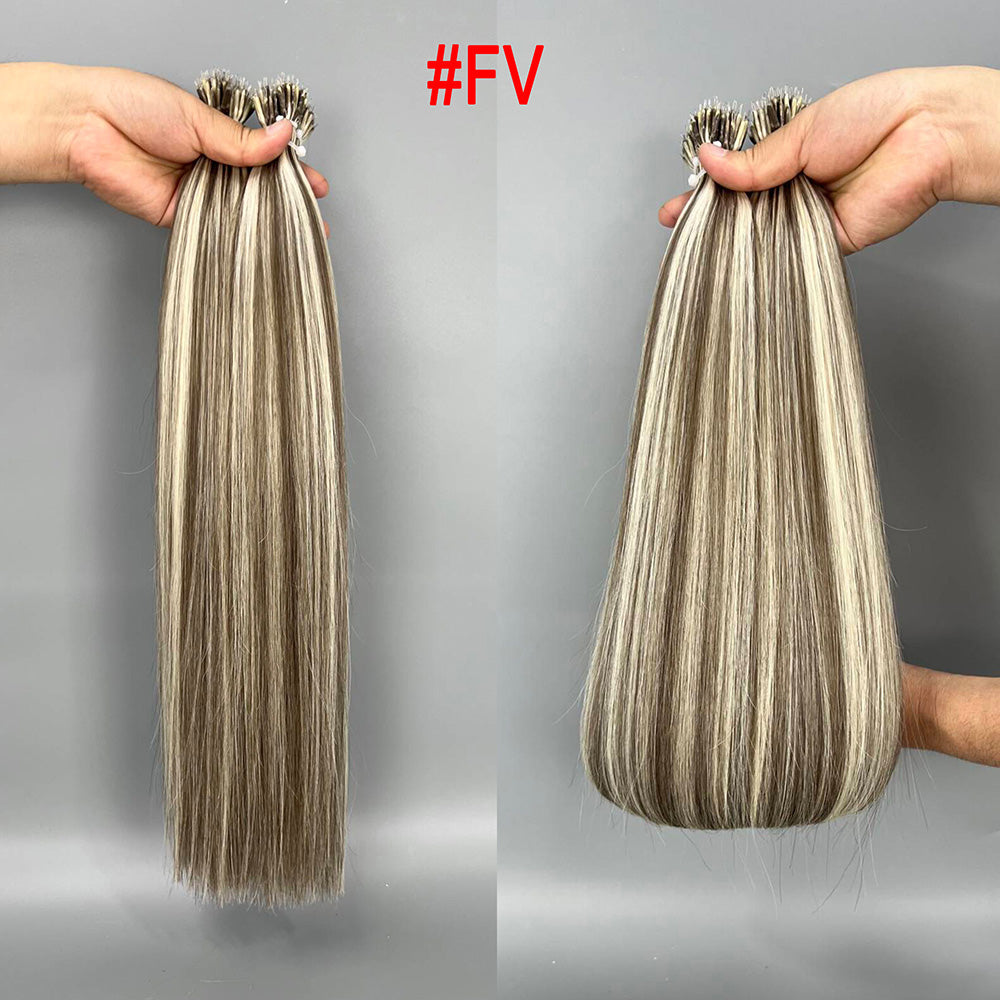 Highlights Virgin Hair Nano Rings Bead Hair Extensions