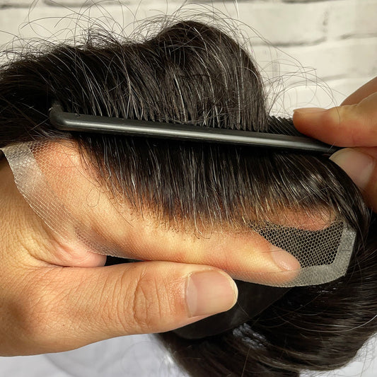 Men's Hair Replacement Systems Swiss Lace Q6 Toupee