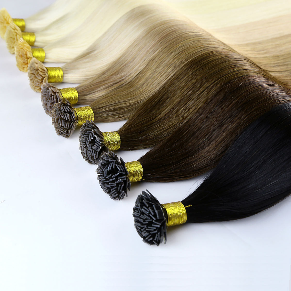 Keratin Bond Flat Tip Remy Hair Extensions