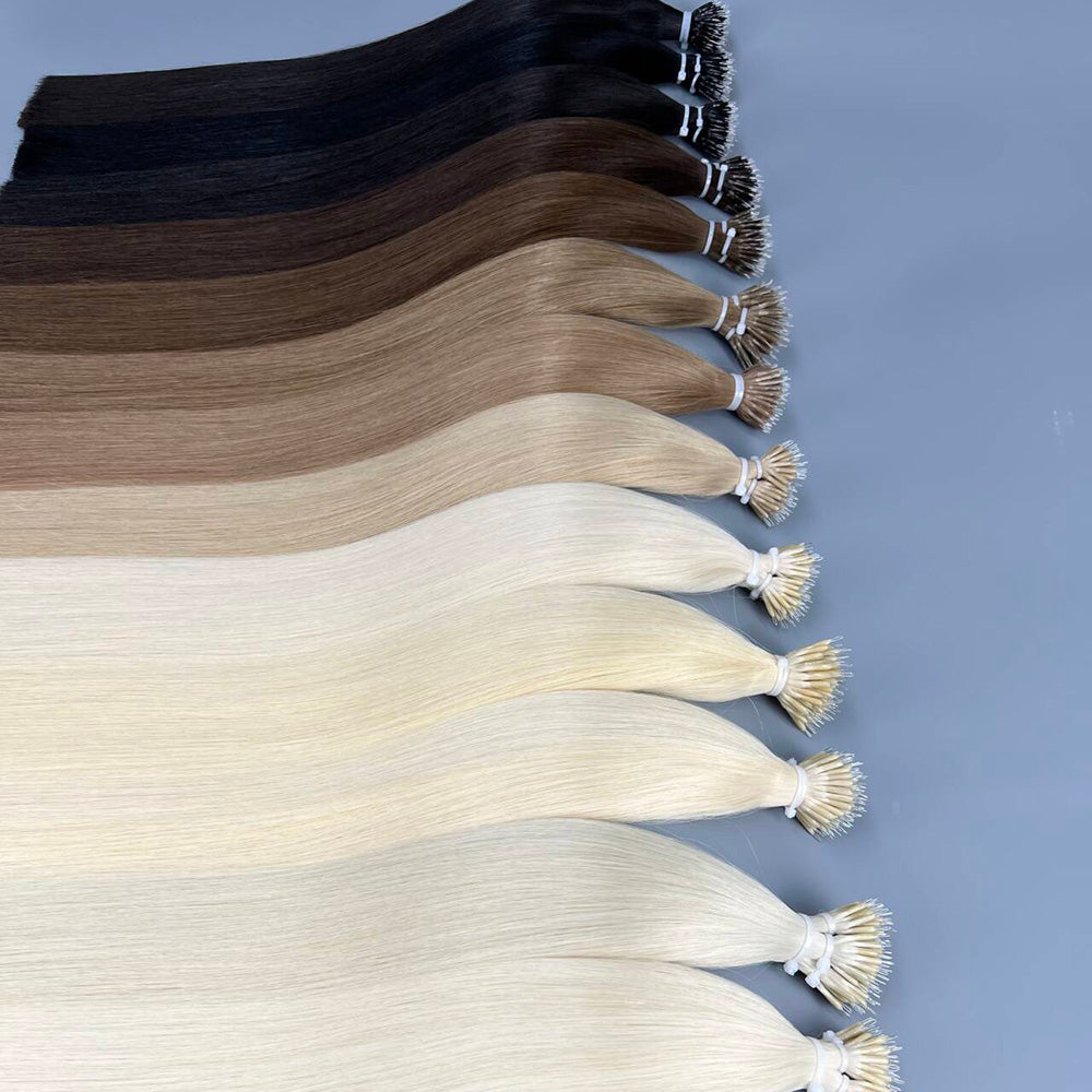 Virgin Human Hair Nano Ring Tip Hair Extensions