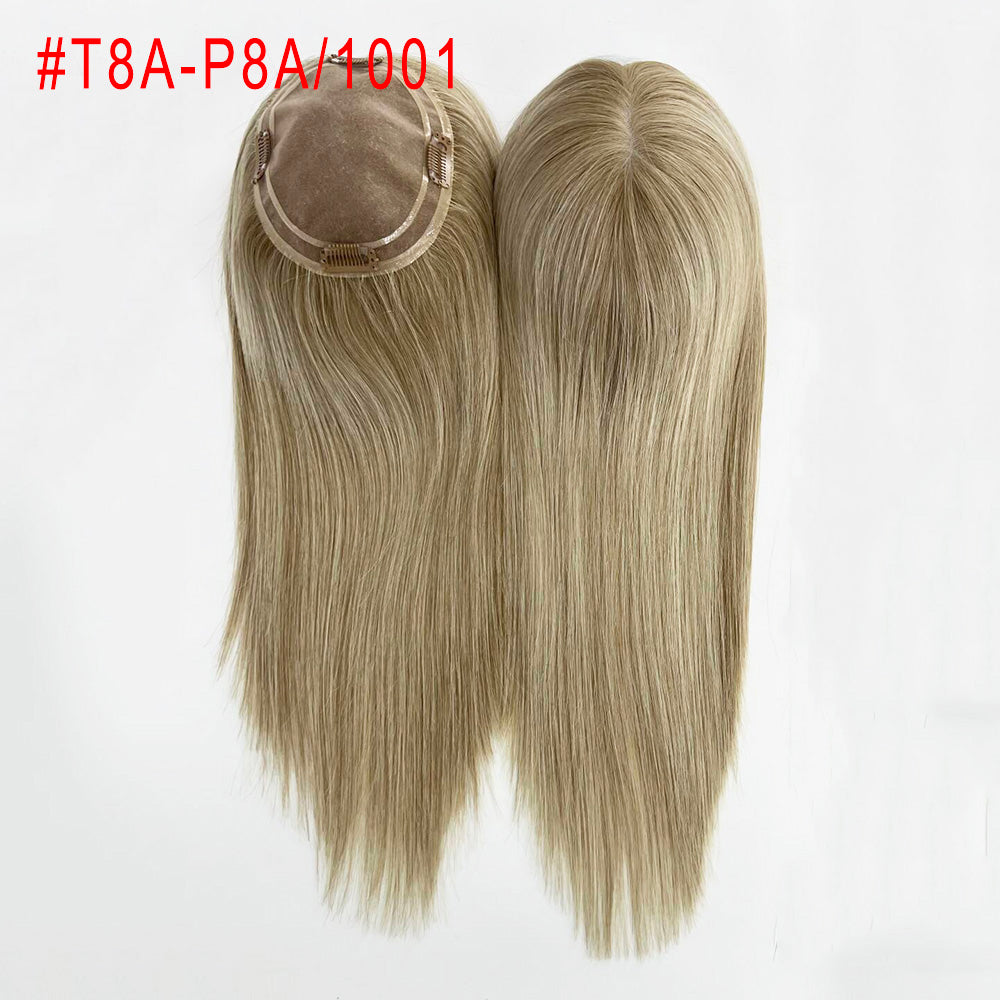 Highlights 5.5x6 inch Mono Female Hair Topper for Thinning Crown