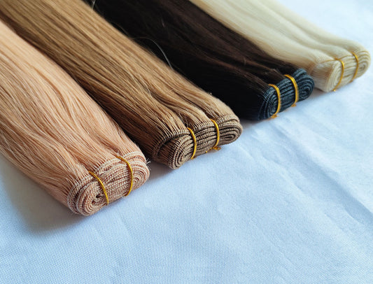 Virgin Human Hair Machine Wefts Extensions