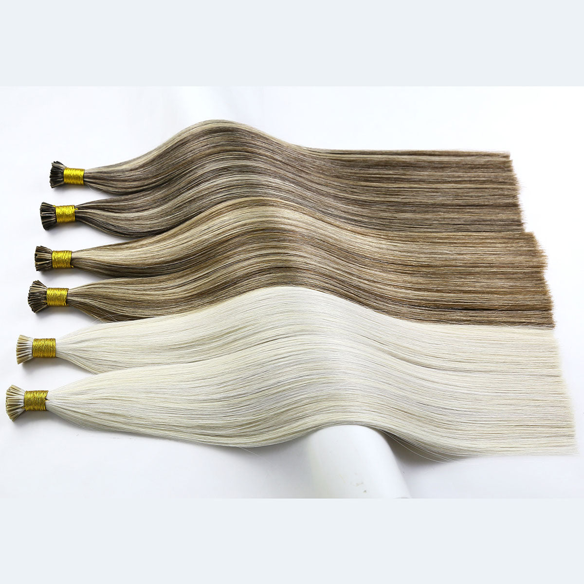 Double Drawn Piano Colors Virgin Human Hair I Tip Extensions