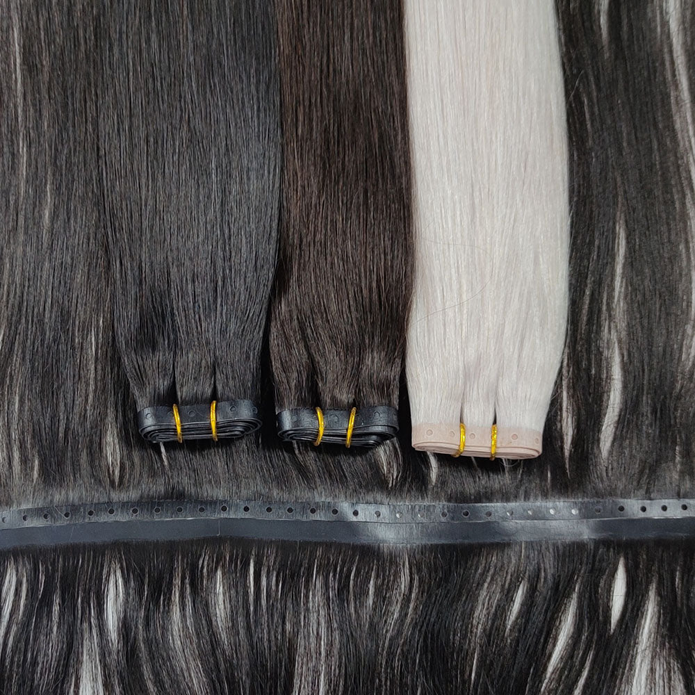 XO Invisible Weft Extensions Remy Human Hair