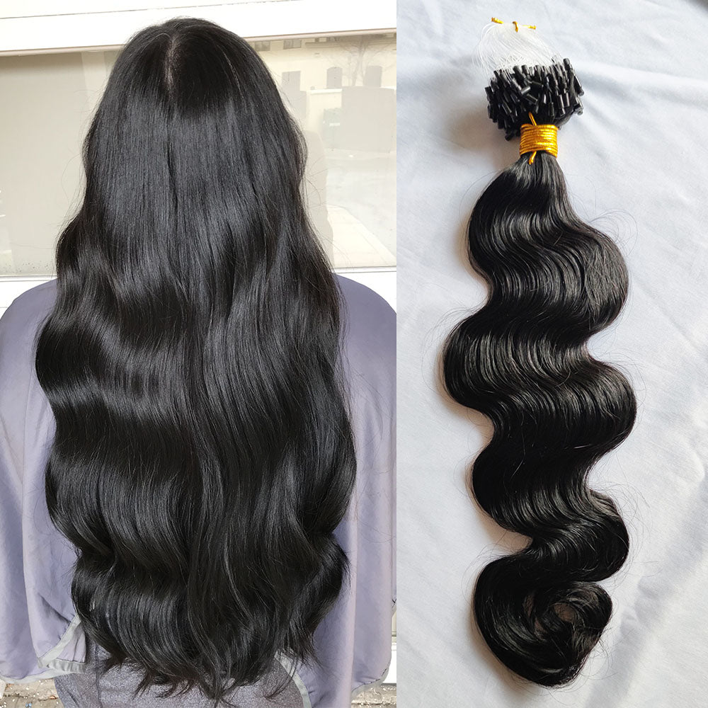 Body Wave Micro Loop Human Hair Extensions