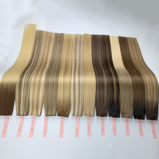 Highlights Virgin Hair Sew In Genius Weft Hair Extensions