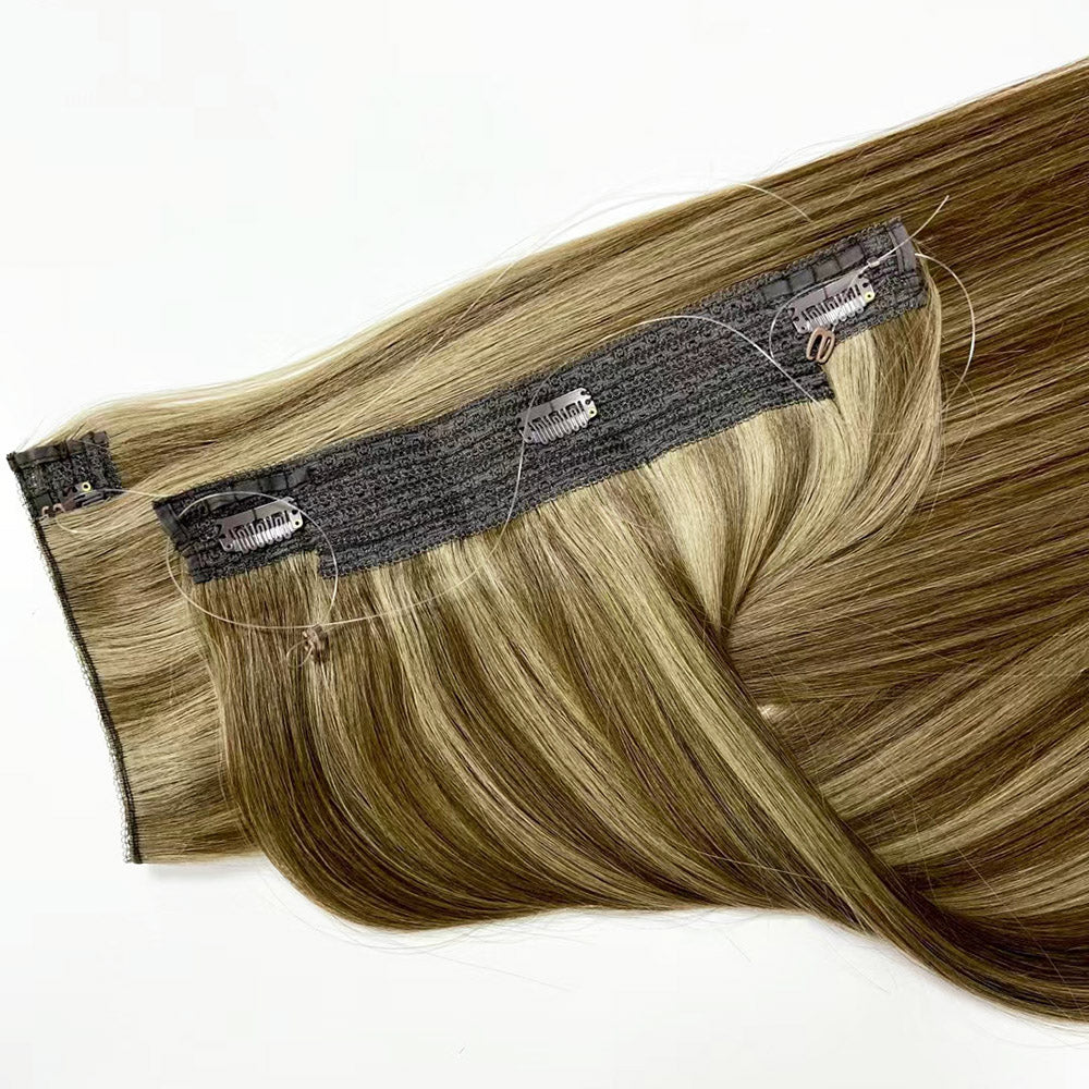 Virgin Human Hair Seamless Halo Extensions