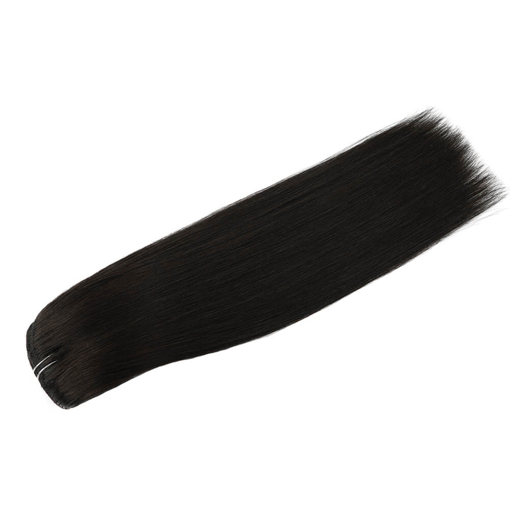 Natural Black Clip In Hair Extensions 120g set