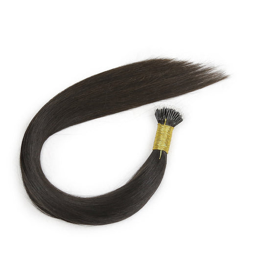 Natural Black Straight Nano Ring Hair Extensions