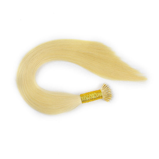 Light Ash Blonde Straight Nano Ring Hair Extensions