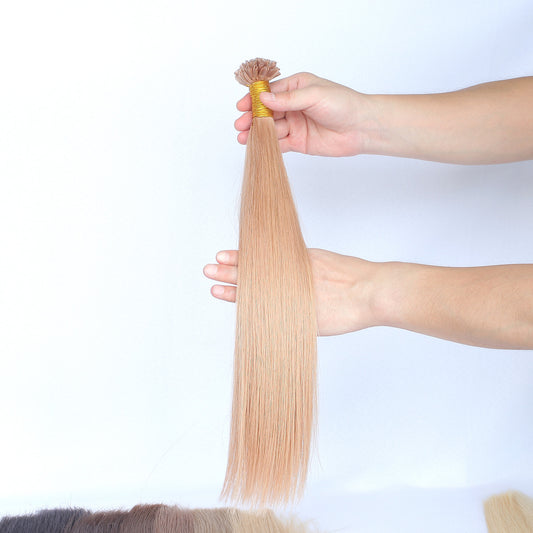 Honey Blonde Straight Nail U Tip Hair Extensions