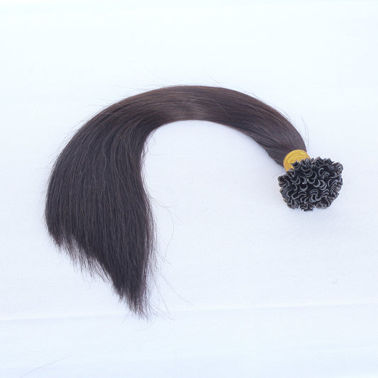 Darkest Brown Straight Nail U Tip Hair Extensions