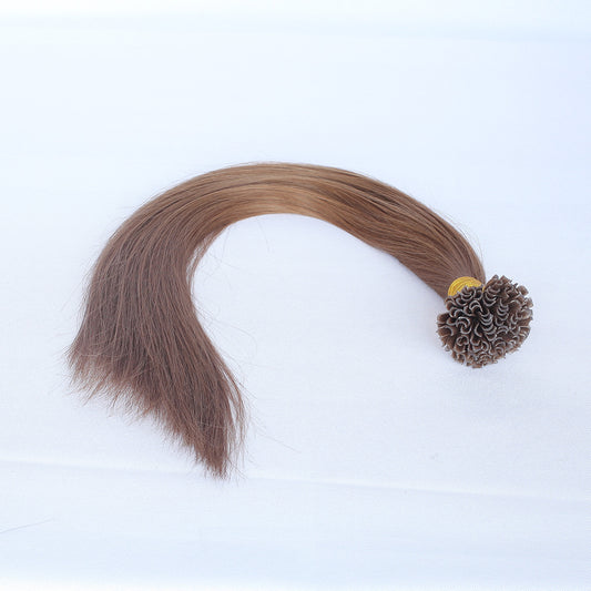 Chestnut Brown Straight Nail U Tip Hair Extensions