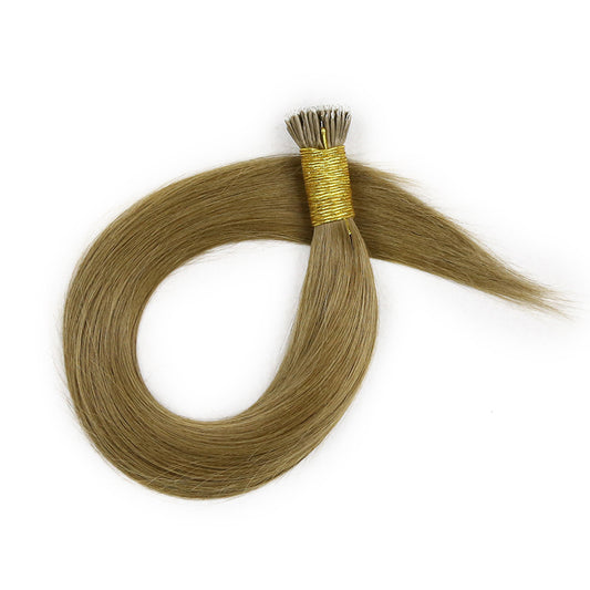Chestnut Brown Straight Nano Ring Hair Extensions
