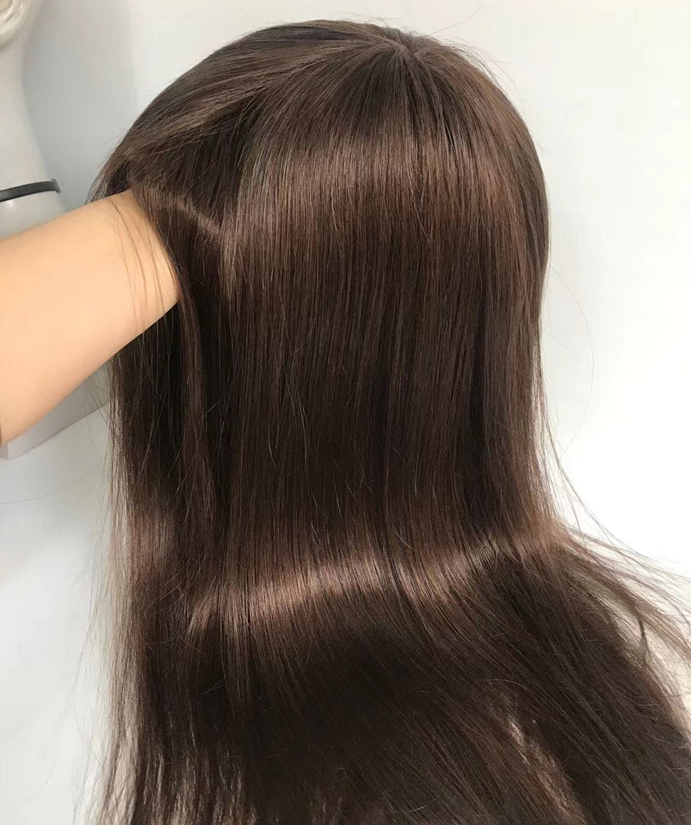 Remy Human Hair Full Swiss Lace Topper for Women