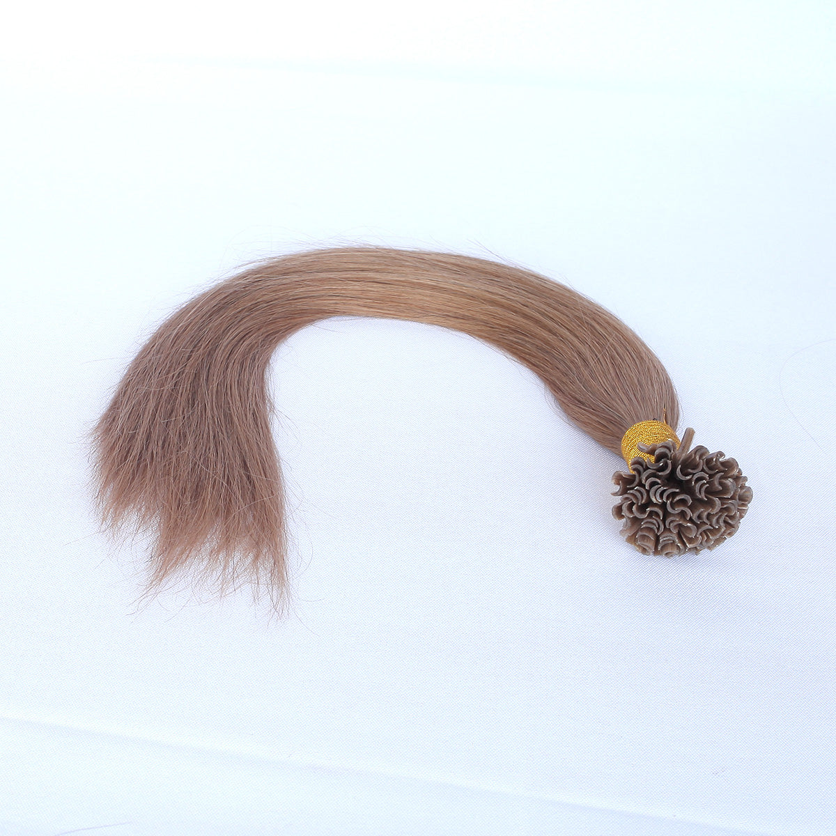 Medium Brown Straight Nail U Tip Hair Extensions