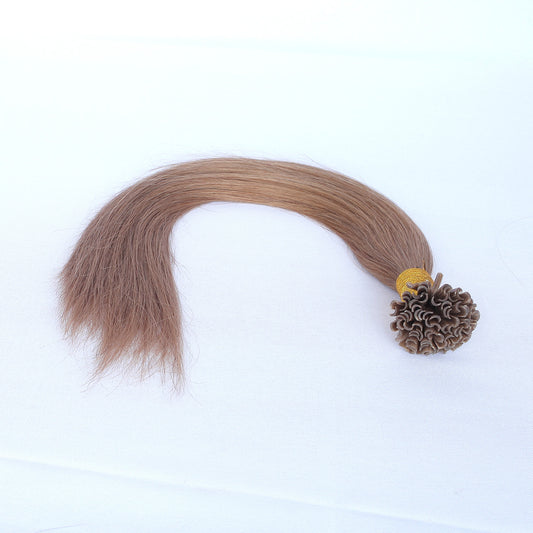 Medium Brown Straight Nail U Tip Hair Extensions