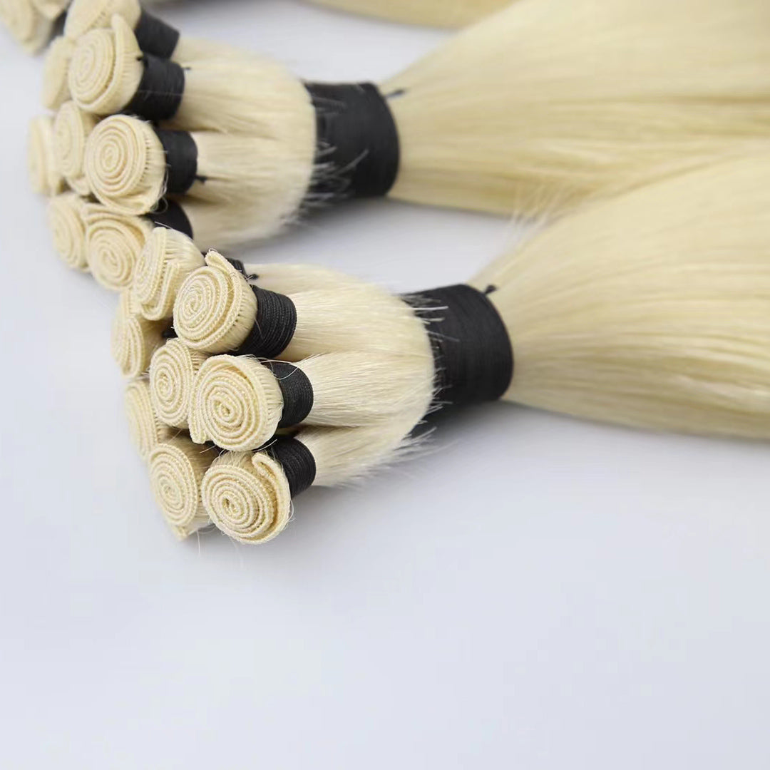 Virgin Human Hair Handtied Wefts Extensions