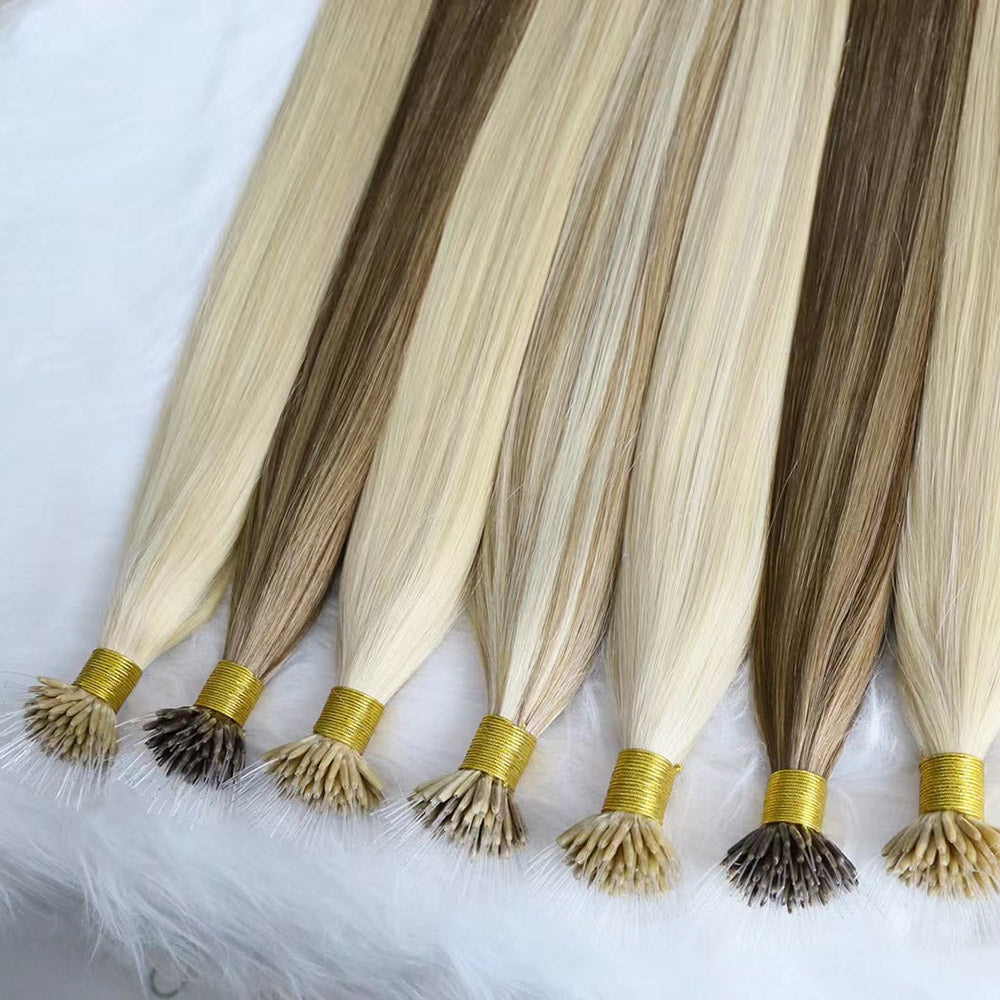 Remy Human Hair Plastic Tip Hair Extensions