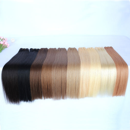 Virgin Human Hair Machine Wefts Extensions