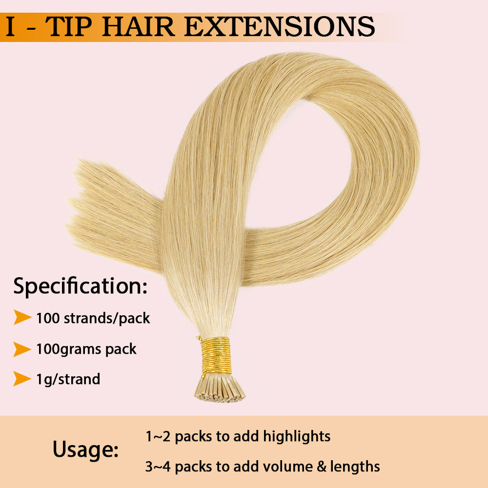 Ash Blonde Virgin Human Hair I Extensions