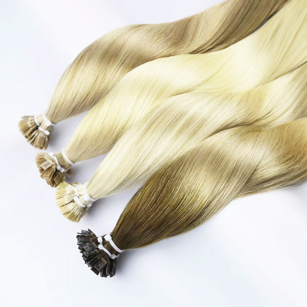 Highlights Virgin Human Hair Pre Bonded Flat Tip Extensions