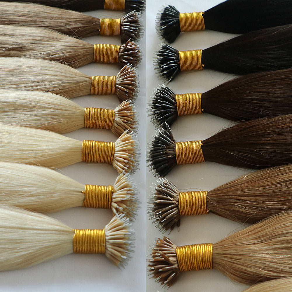 Remy Human Hair Nano Ring Extensions 100grams Set