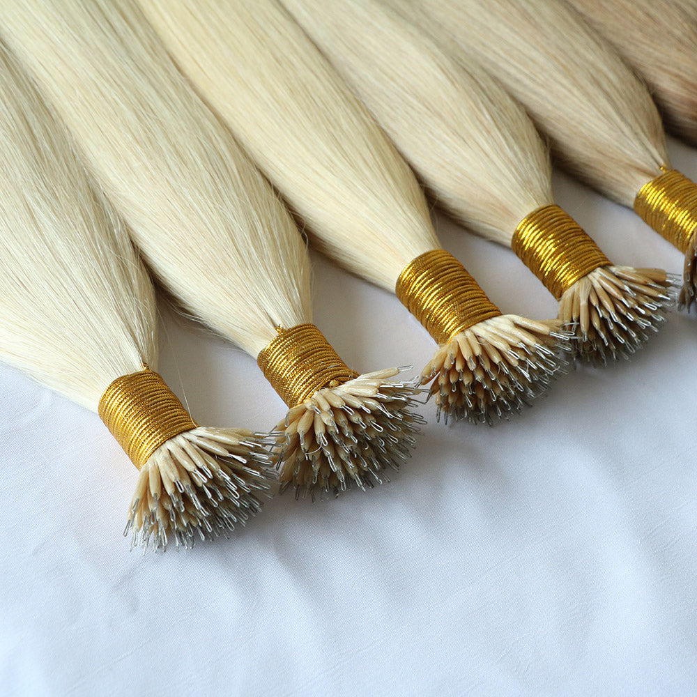 Remy Human Hair Nano Ring Extensions 100grams Set