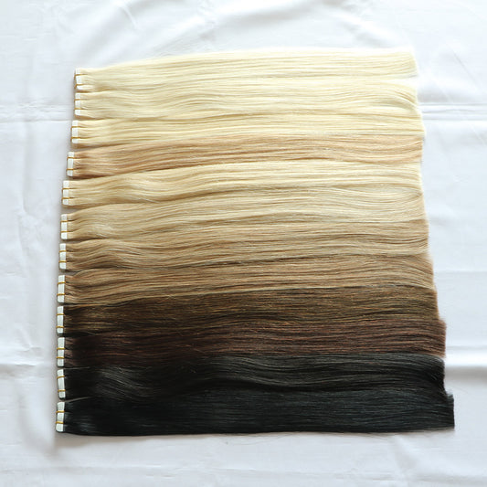 Remy Human Hair Tape In Extensions 40 pcs set