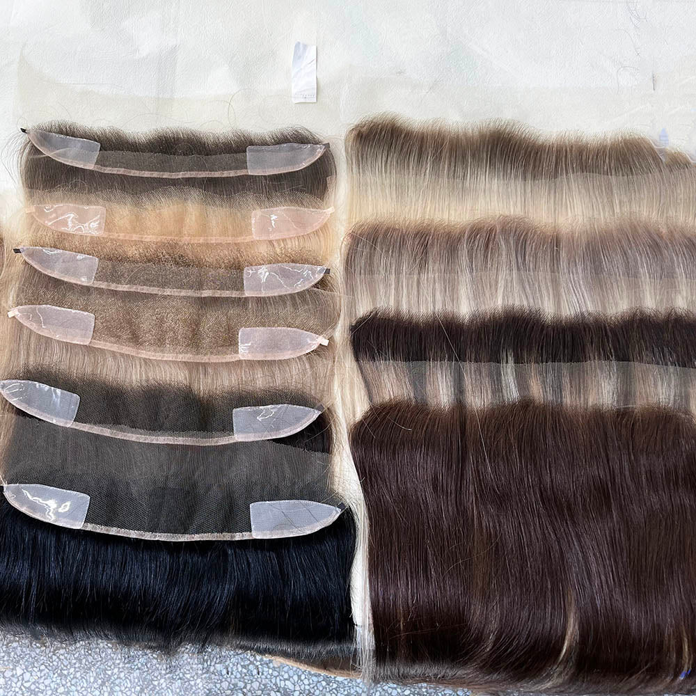 HD Swiss Lace Hairline Wig Topper with Fishline Virgin Human Hair