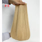 Ash blonde Virgin Human Hair Invisible Genius Sew In Weft Extensions