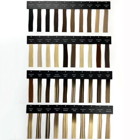 HSU Hair Color Charts for Human Hair Extensions