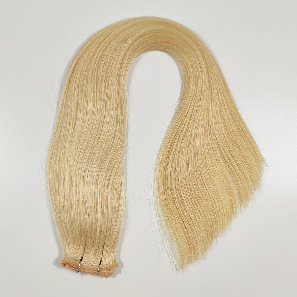 Lightest Blonde Butterfly Genius Weft Hair Extensions