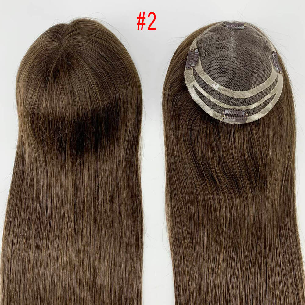 6x6.5 Lace Wig Topper Virgin Human Hair for Women