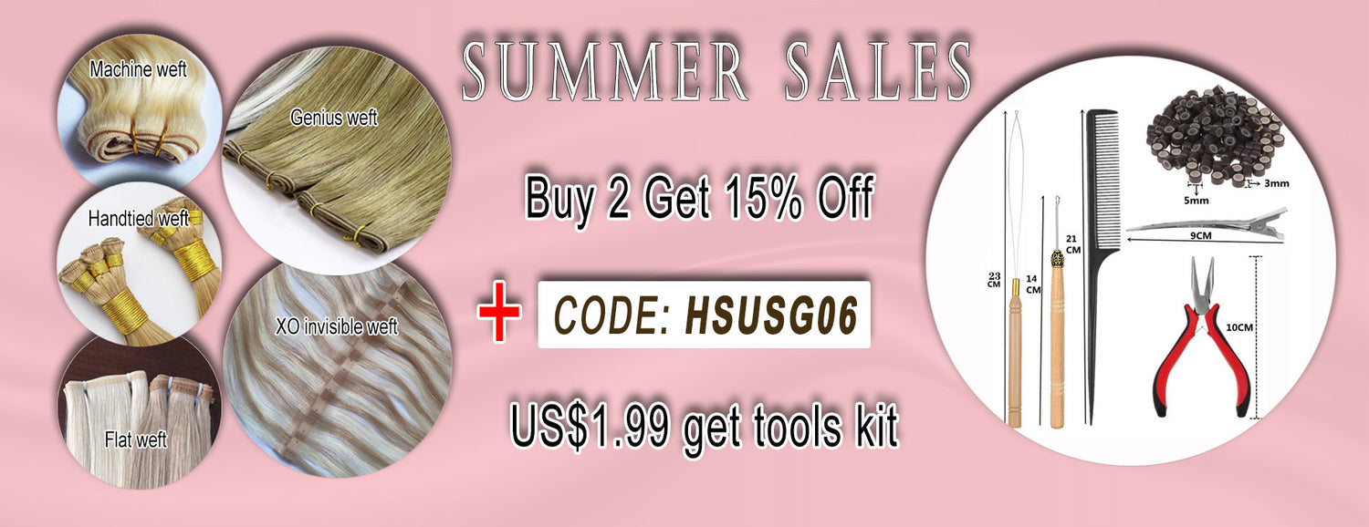 HSU Hair Extensions Invisible hair wefts