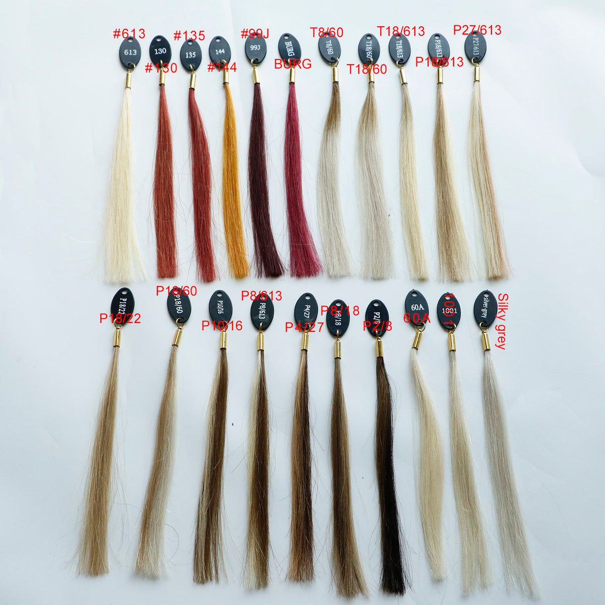 Color Charts for Human Hair Extensions HSUhairextensions